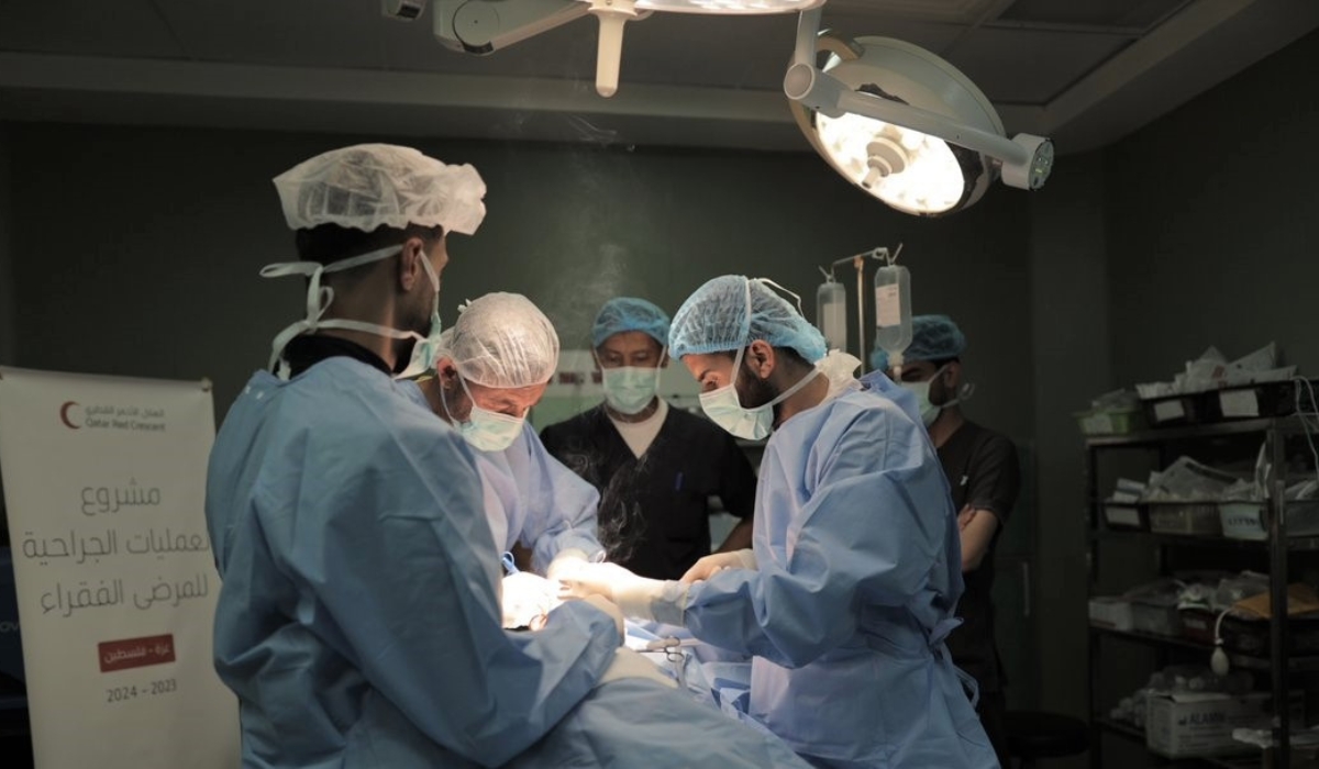 Qatar Red Crescent Society Achieves Milestone with Over 3,000 Surgeries for Gaza Patients